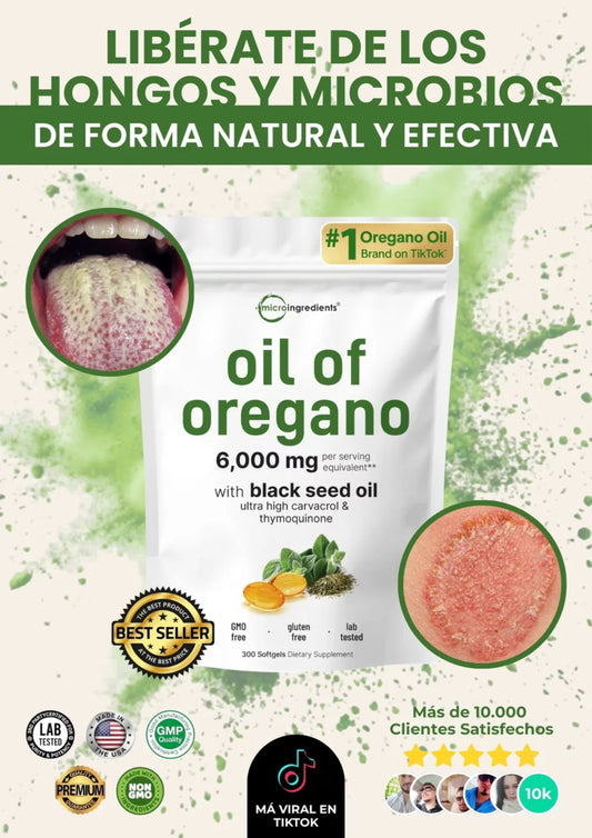 Suplemento natural Aceite de Oregano - Anti hongos CANDIDA®