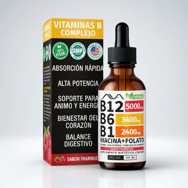 Complejo Ava de vitaminas B , 5 en 1 | El suplemento que hará nacer de cada hombre y mujer Su mejor versión !