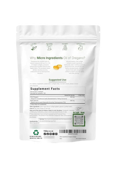 Suplemento natural Aceite de Oregano - Anti hongos CANDIDA®