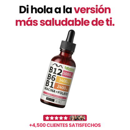 Complejo Ava de vitaminas B , 5 en 1 | El suplemento que hará nacer de cada hombre y mujer Su mejor versión !