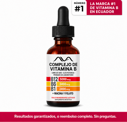 Complejo Ava de vitaminas B , 5 en 1 | El suplemento que hará nacer de cada hombre y mujer Su mejor versión !
