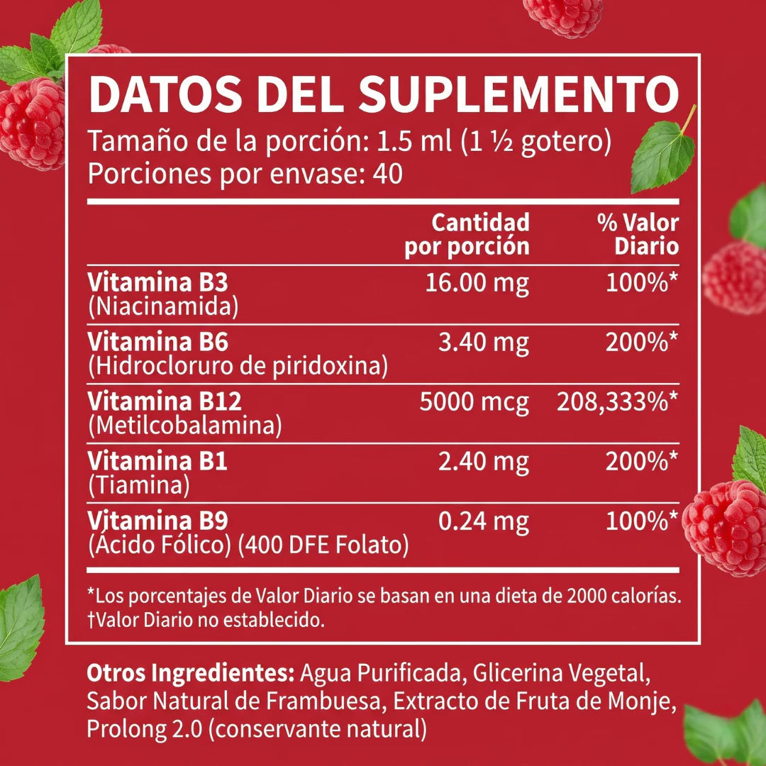 Complejo Ava de vitaminas B , 5 en 1 | El suplemento que hará nacer de cada hombre y mujer Su mejor versión !